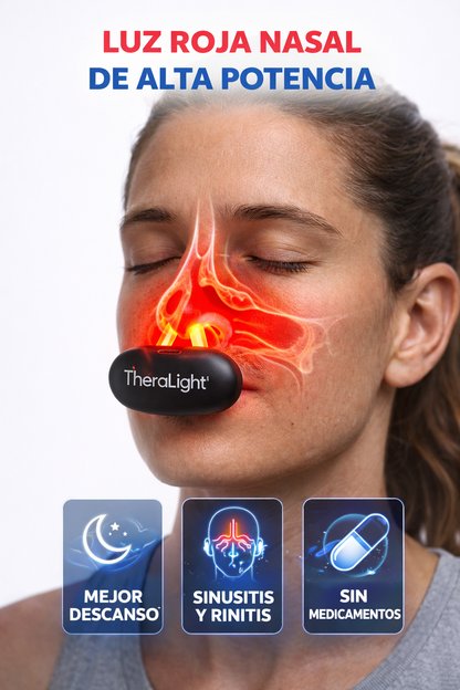 TheraLight™ Tecnología de Luz para Conforto Nasal