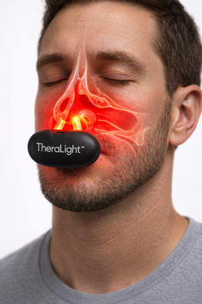 TheraLight™ Tecnología de Luz para Conforto Nasal