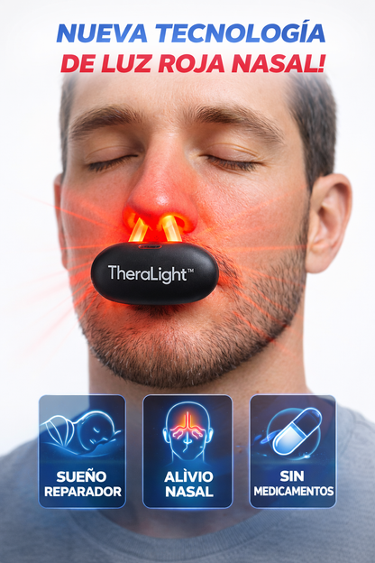 TheraLight™ Tecnología de Luz para Conforto Nasal