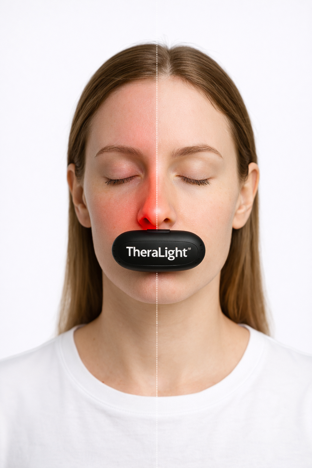 TheraLight™ Tecnología de Luz para Conforto Nasal